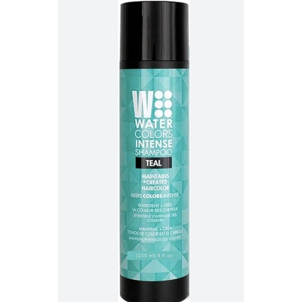 Watercolors Intense Shampoo - Teal‎ by Tressa for Unisex - 8.5 oz Shampoo